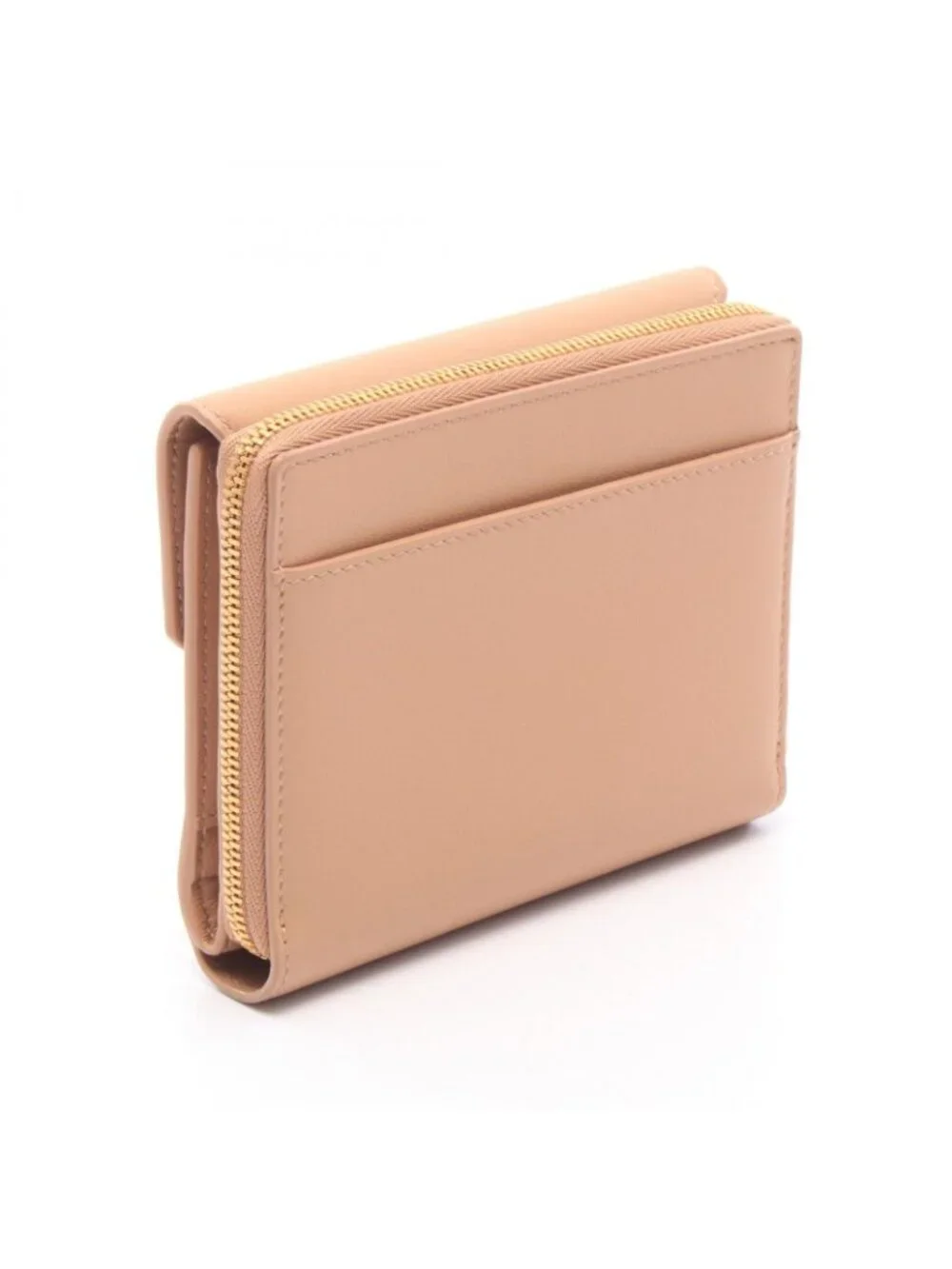 Balenciaga Trifold Wallet Envelope Beige Leather